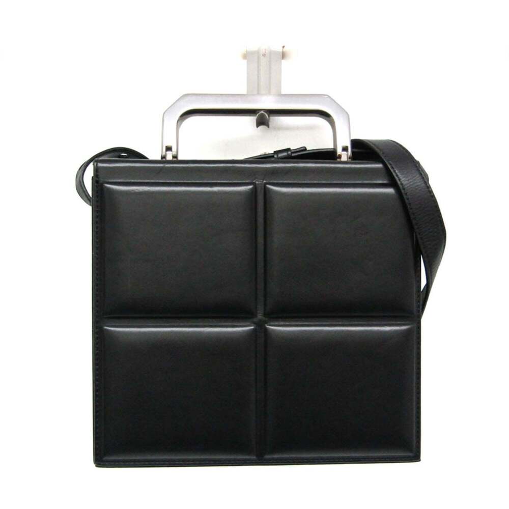 Bottega Veneta Trunk Top Handle Messenger Padded Leather Mini
